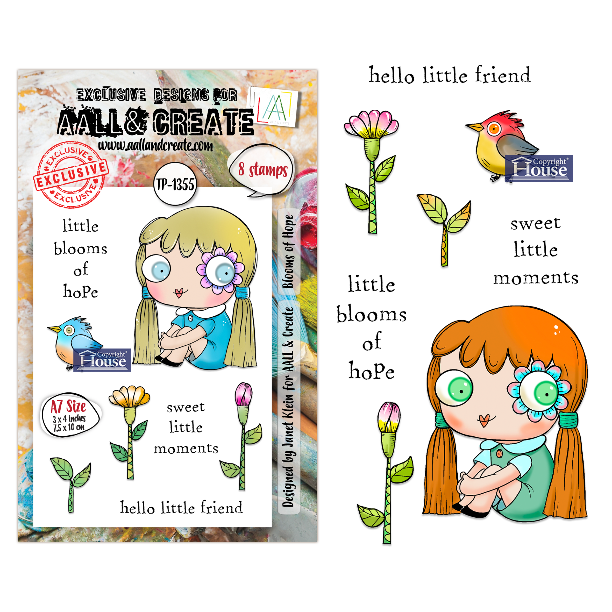 AALL and Create - A7 Stamp Sets - Blooms of Hope