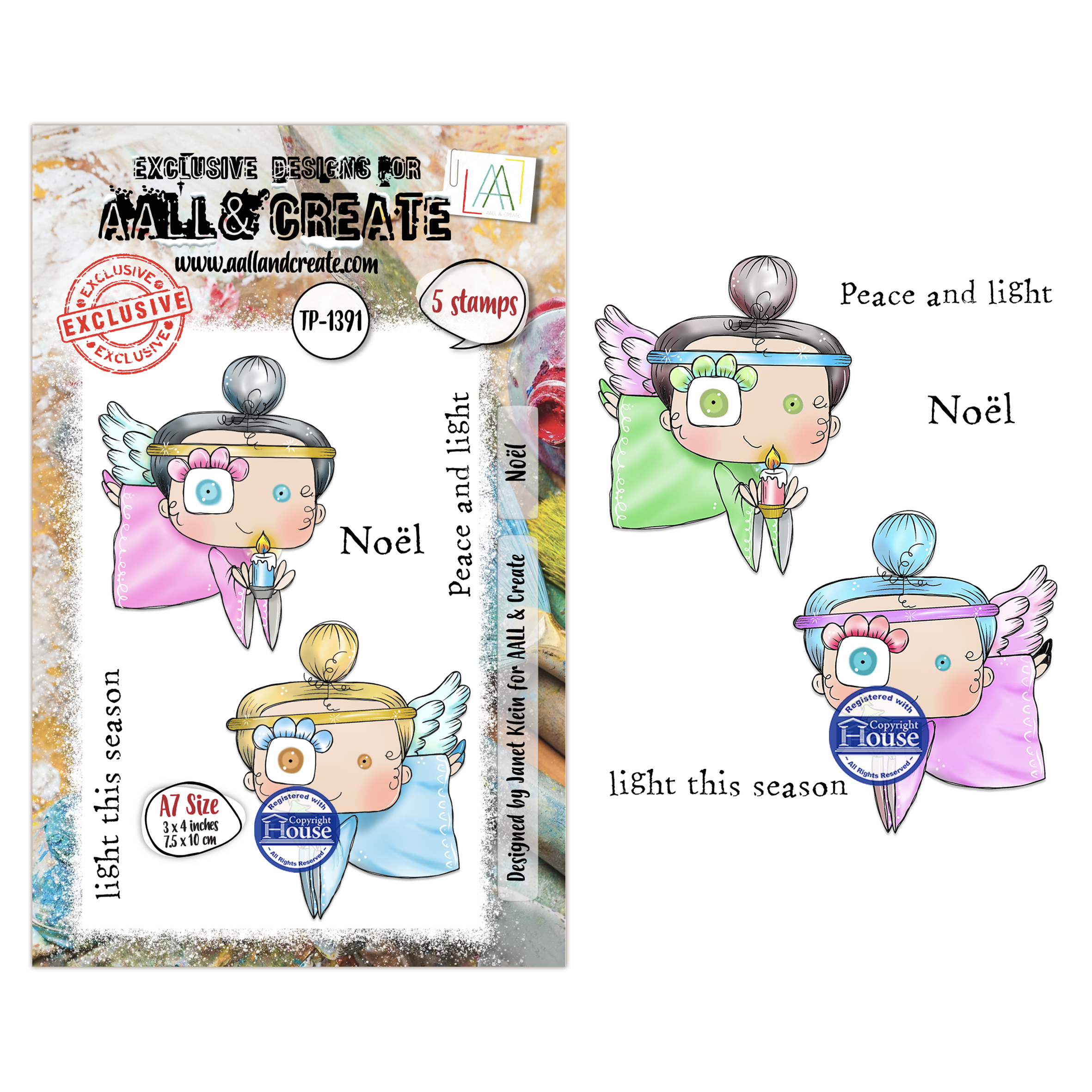 AALL and Create - A7 Stamp Set - Noël