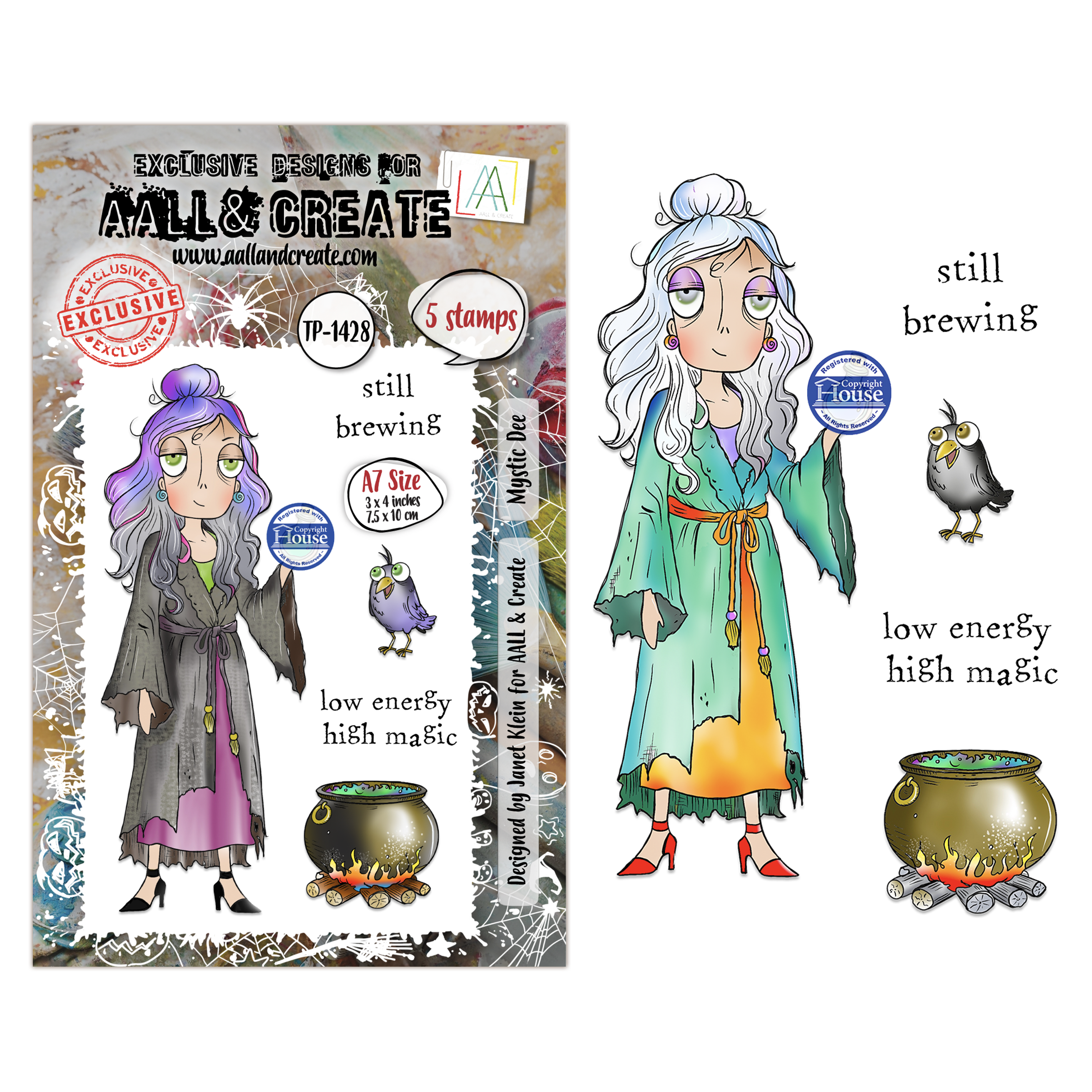 AALL and Create - A7 Stamp Sets - Mystic Dee