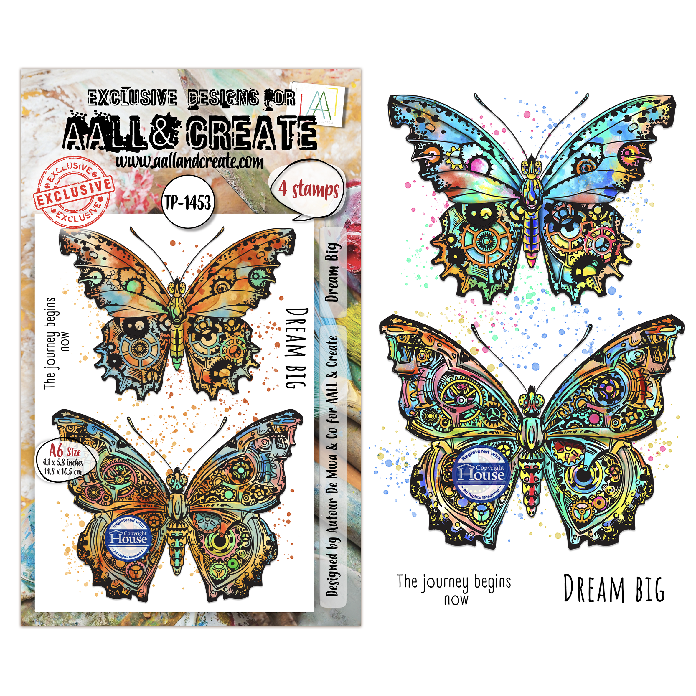 AALL and Create - A6 - Stamp Set - Dream Big