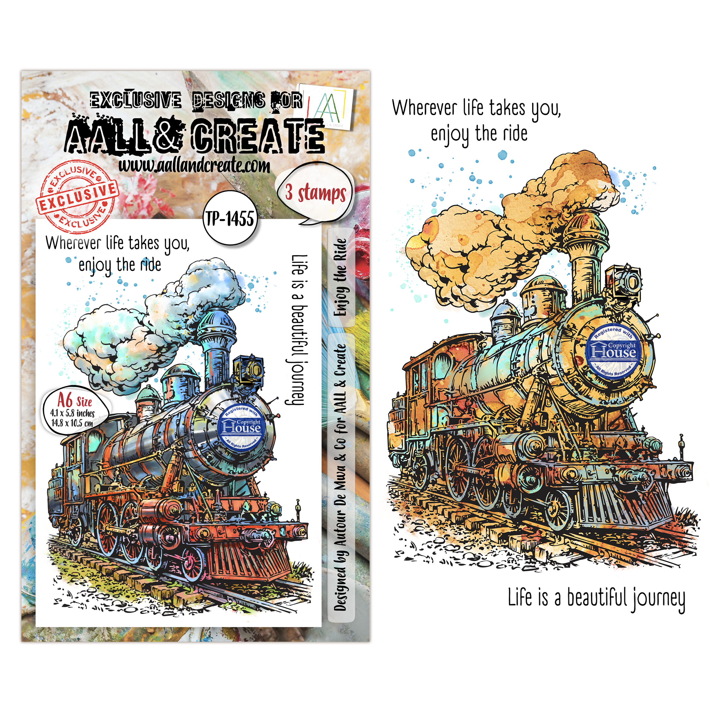 AALL and Create - A6 - Stamp Set - Enjoy the Ride