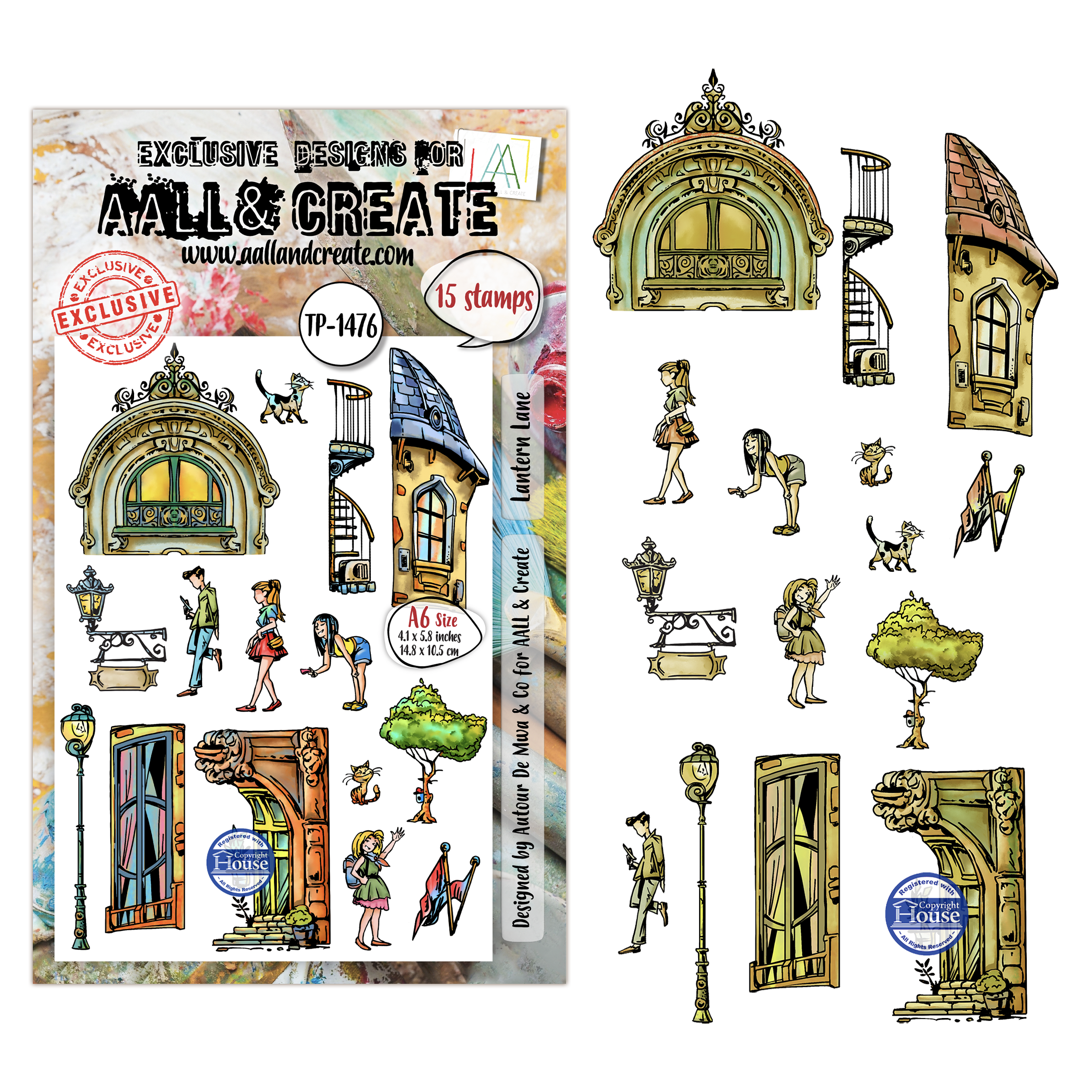 AALL and Create - A6 - Stamp Set - Lantern Lane
