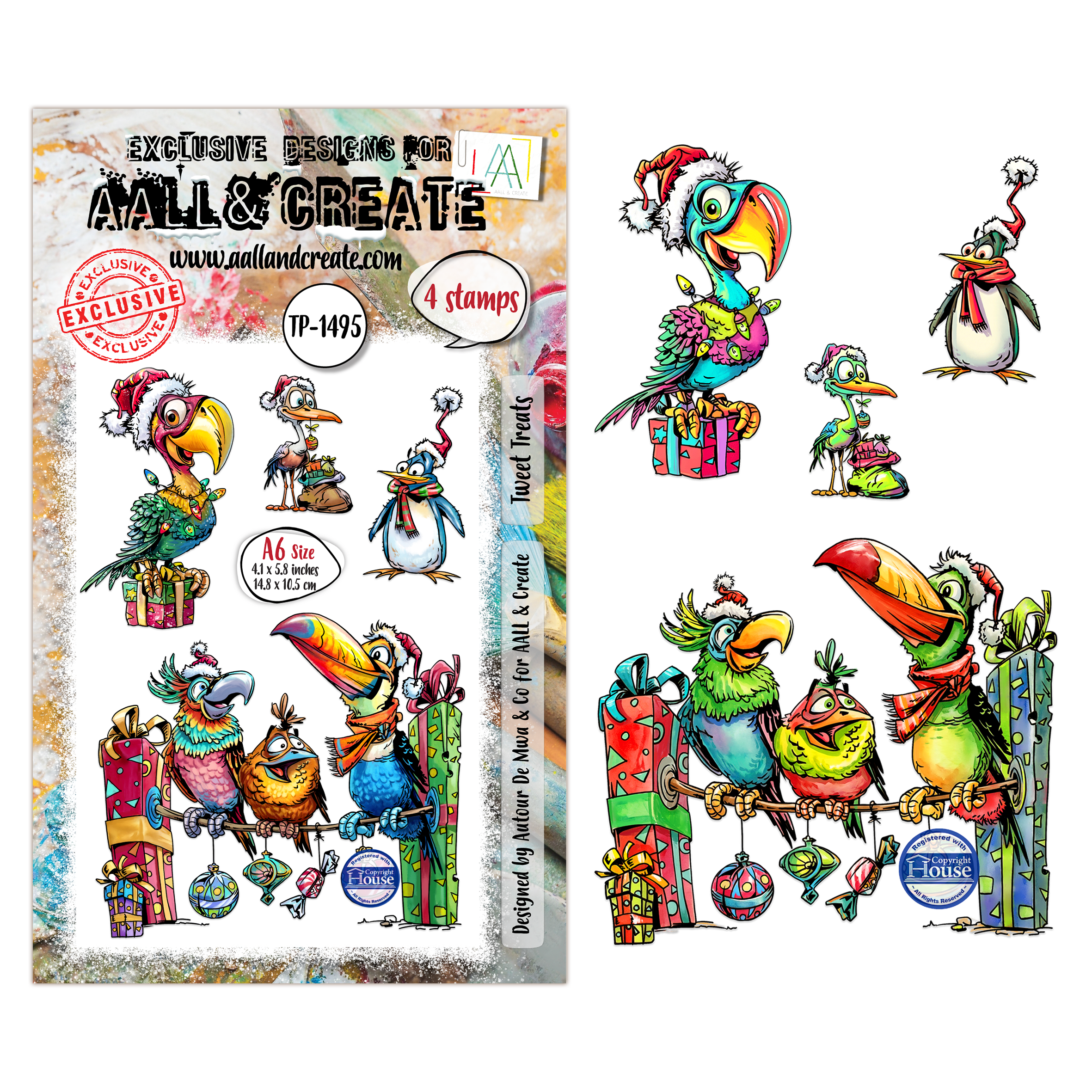 AALL and Create - A6 Stamp Set - Tweet Treats