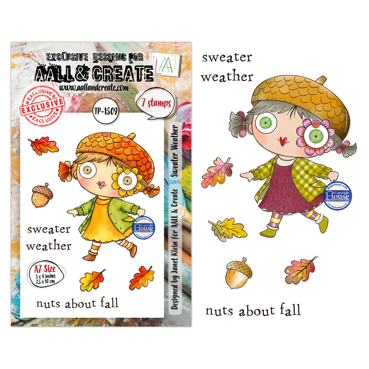 AALL and Create - A7 Stamp Set - Sweater Weather