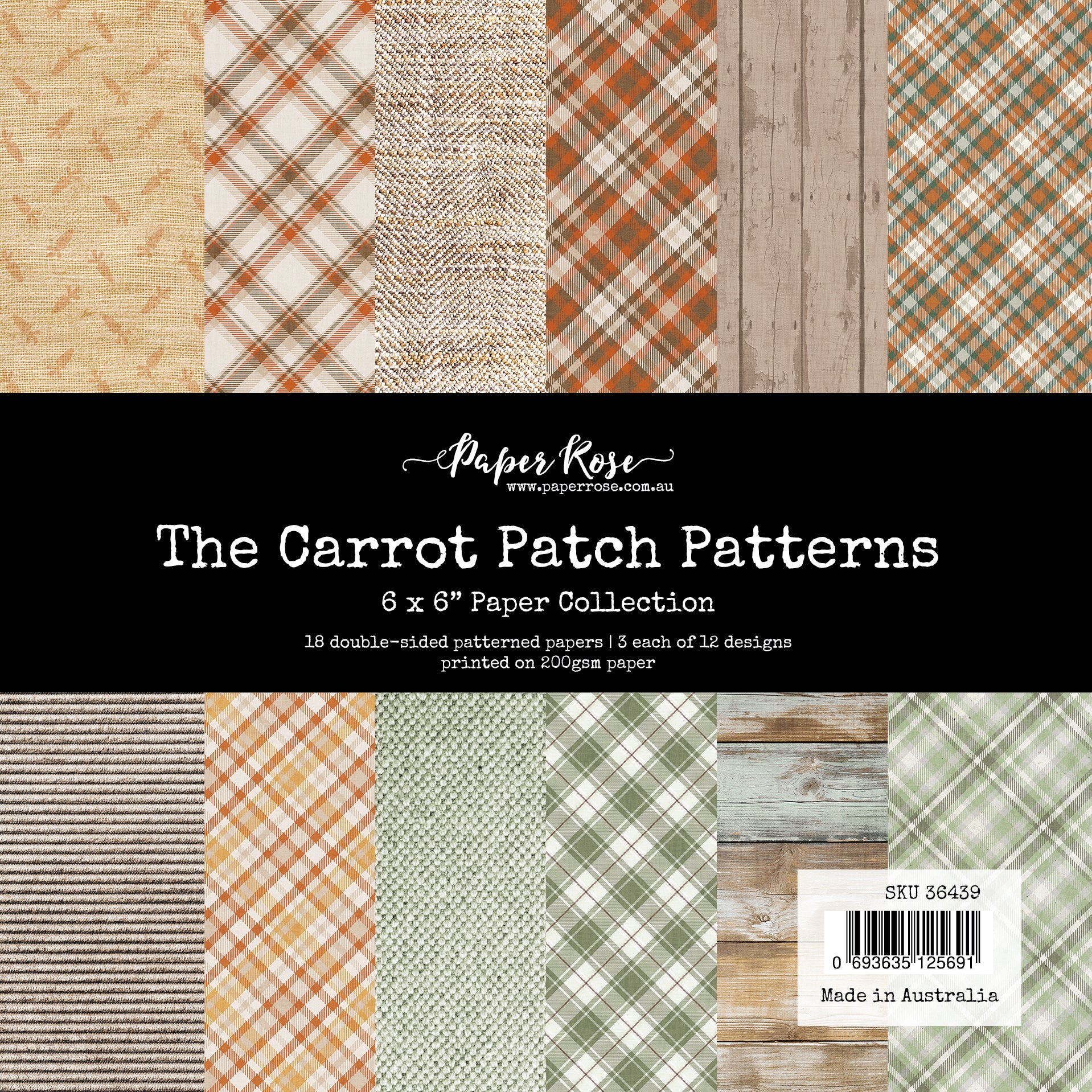 The Carrot Patch Patterns 6x6 Paper Collection 36439