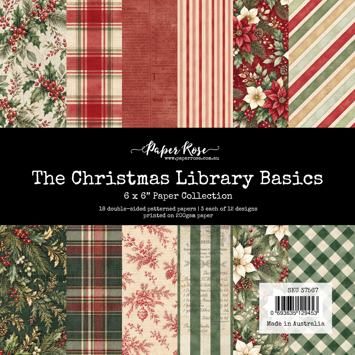 The Christmas Library Basics 6x6 Paper Collection 37567