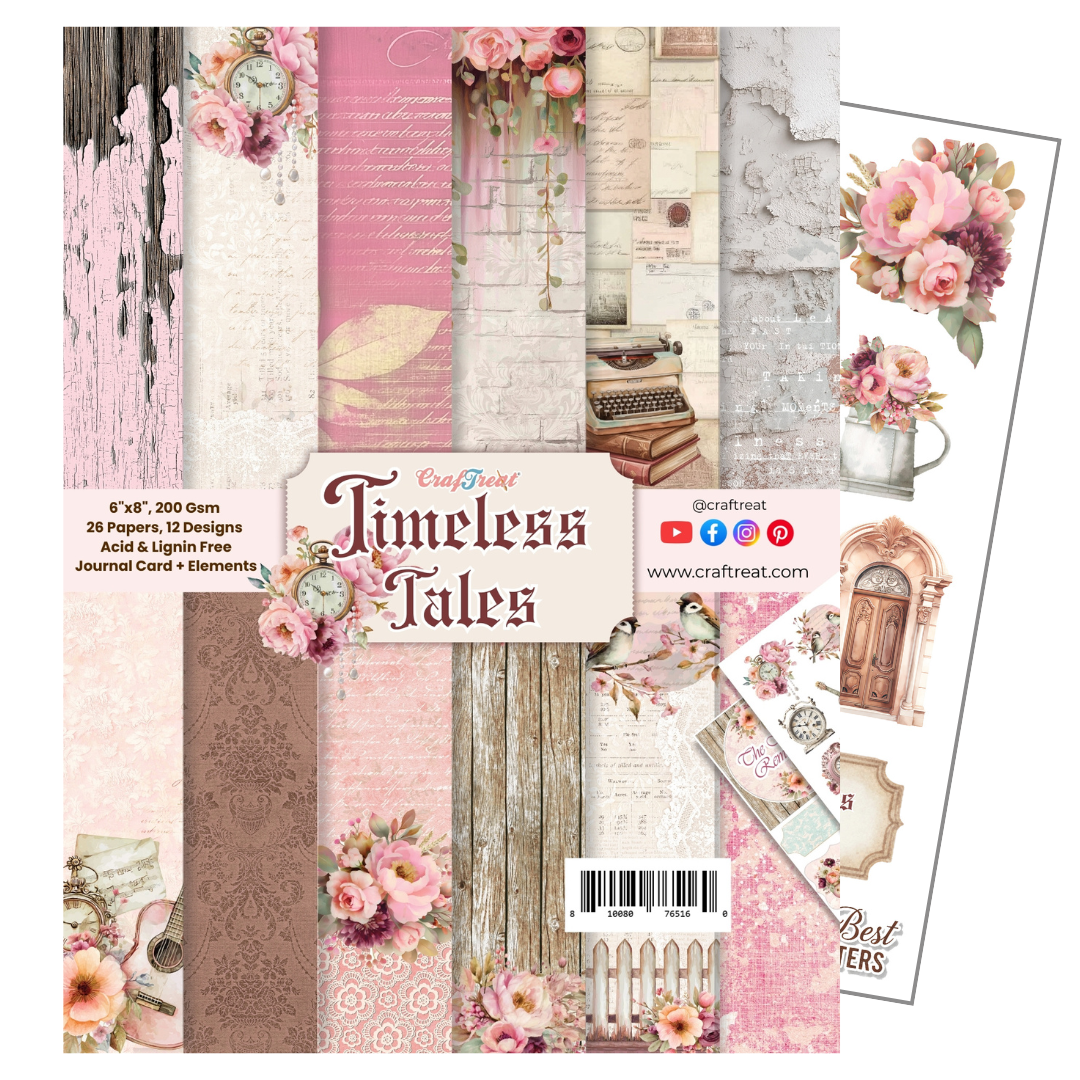 Craftreat Paper Pad - Timeless Tales 6"x8"