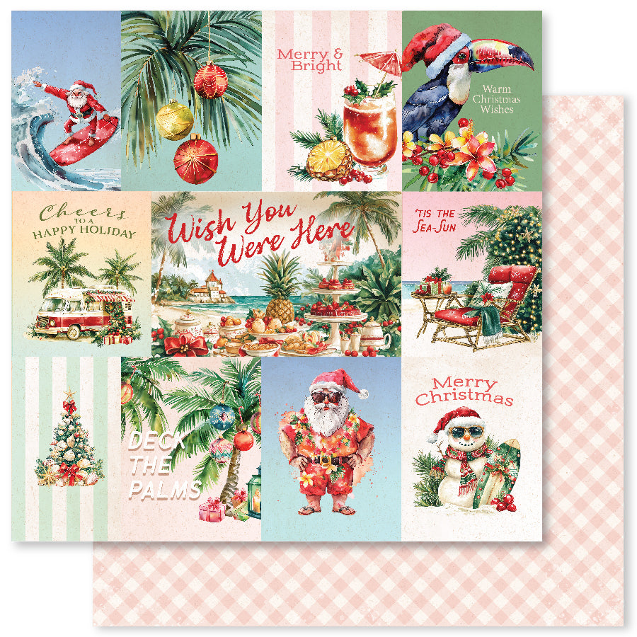 Tropical Christmas A 12x12 Paper (12pc Bulk Pack) 33117