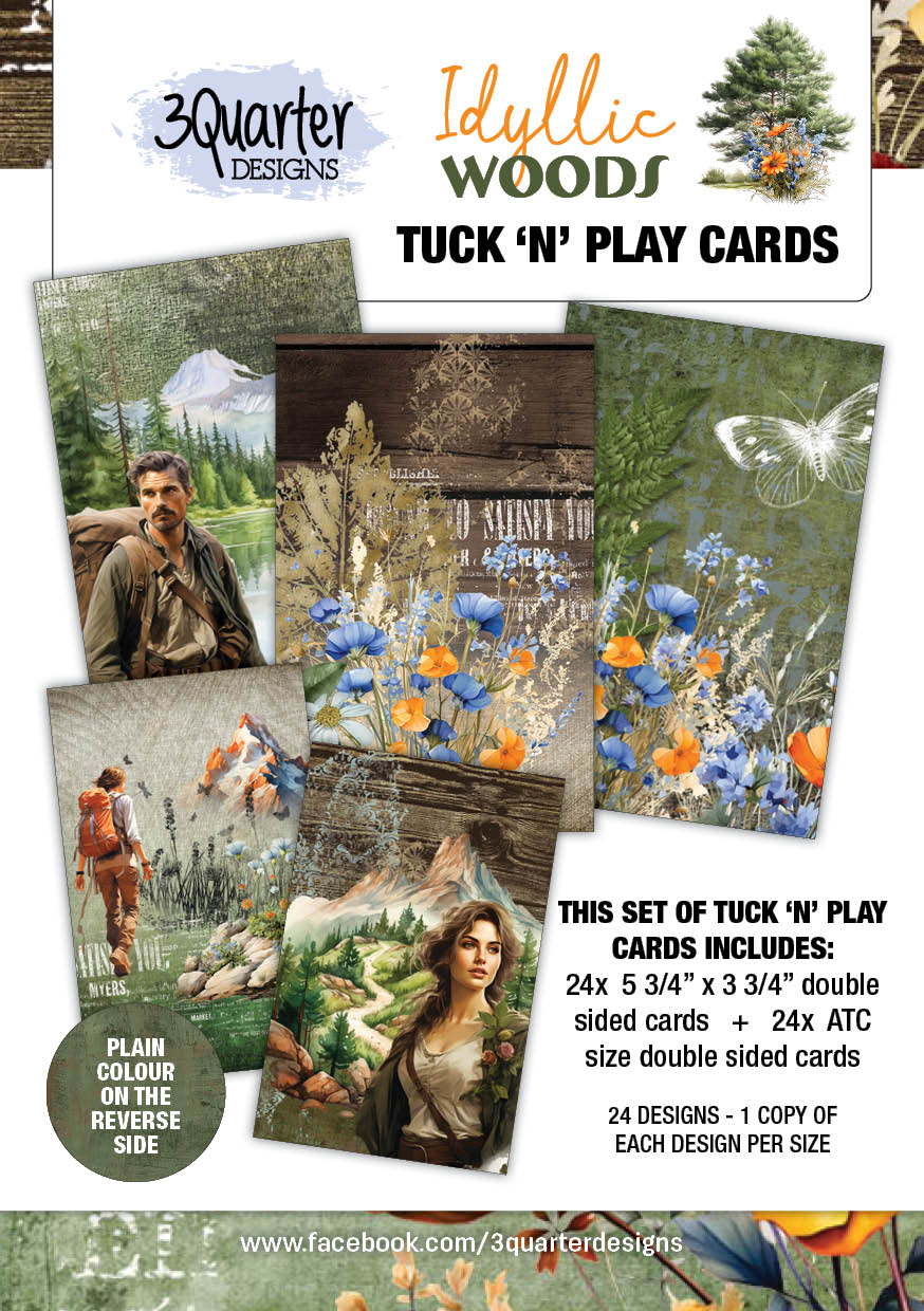 3Quarter Designs Idyllic Woods - Tuck N Play Cards