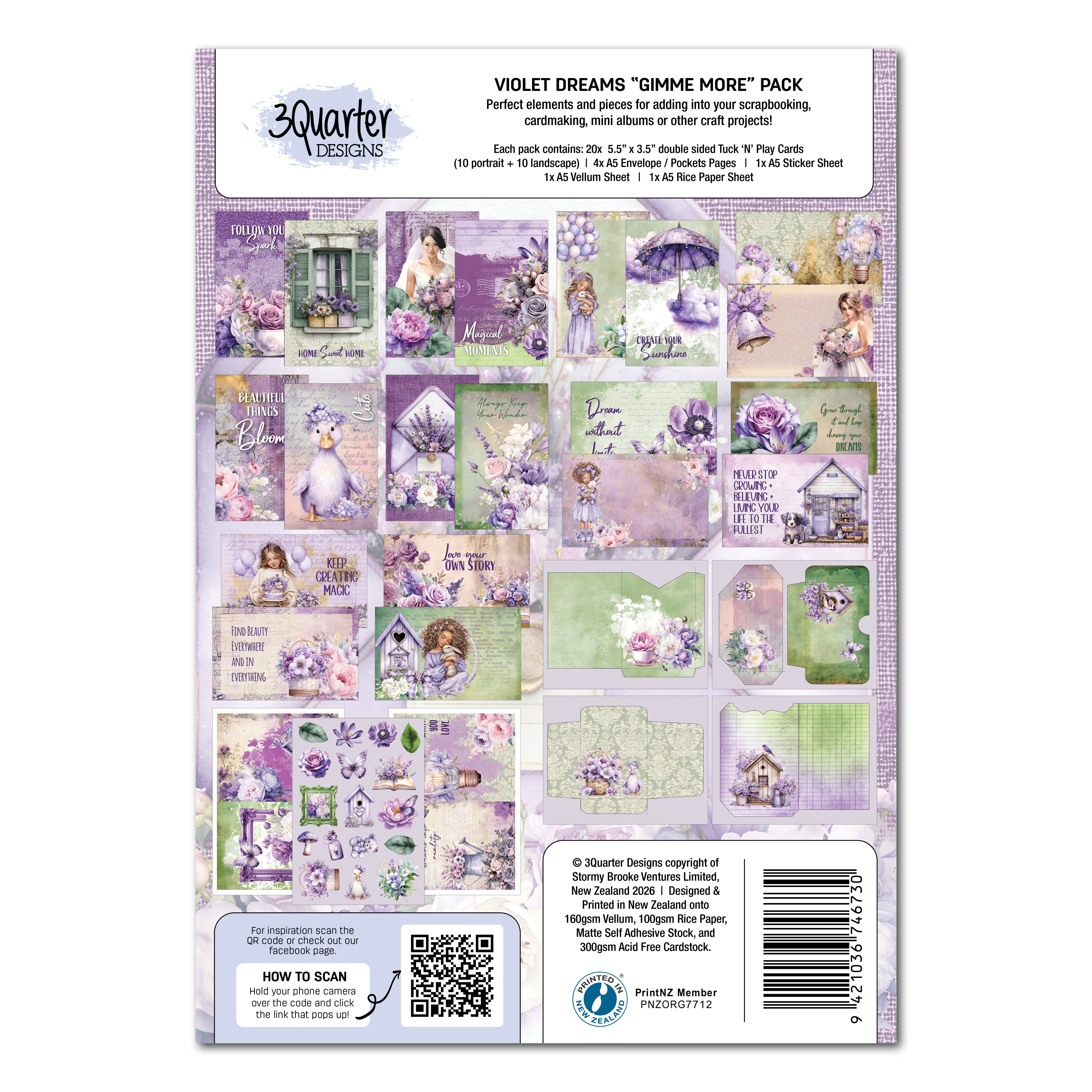 3Quarter Designs Violet Dreams Gimme More Pack