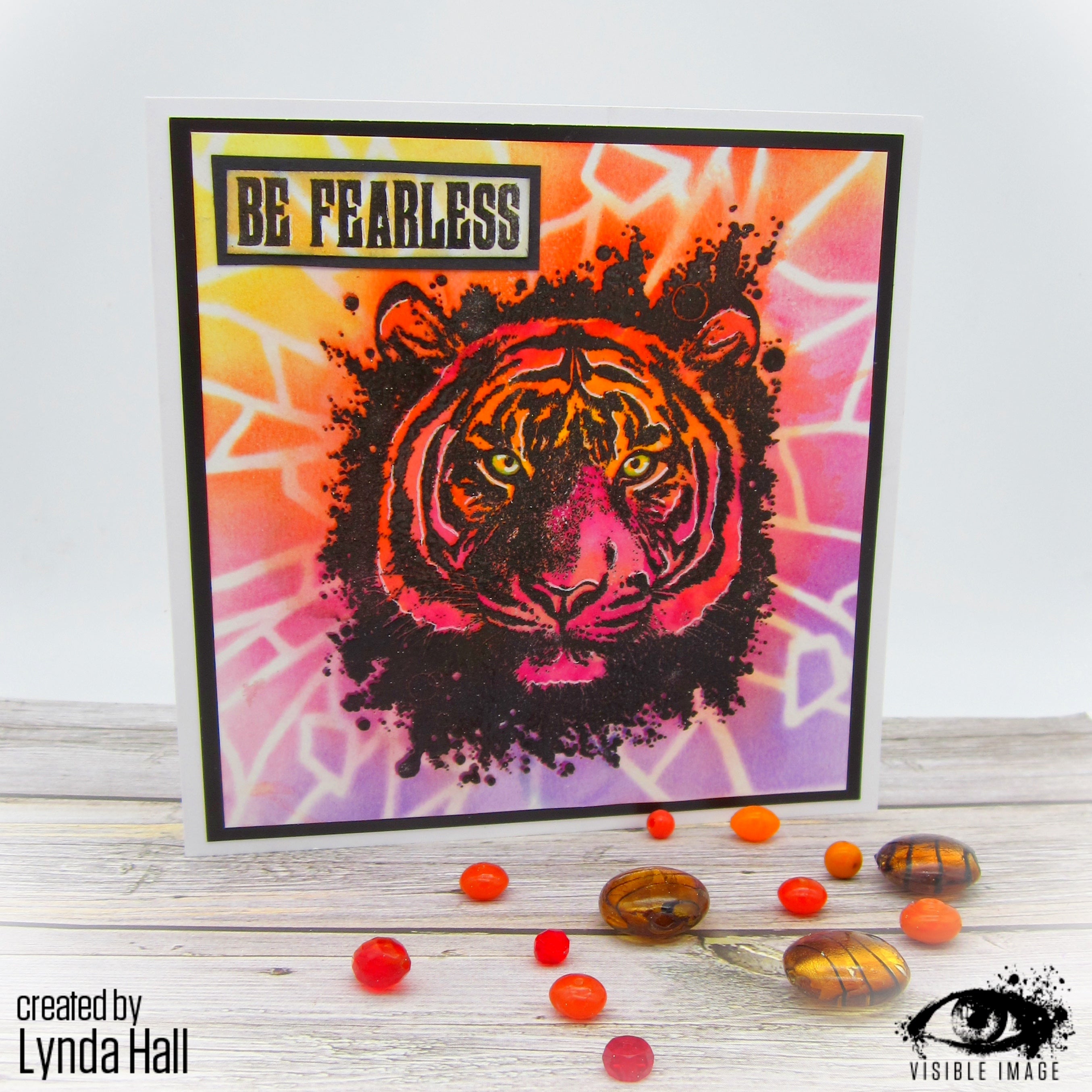 Visible Image Fearless Tiger - A6 Stamp Set