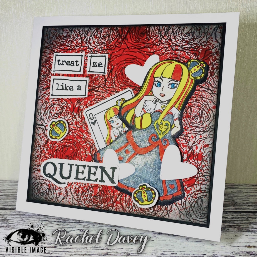 Visible Image Queen of Hearts - A6 Stamp Set