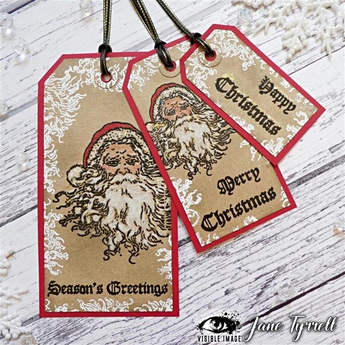 Visible Image Vintage Santa Co-ordinating Dies