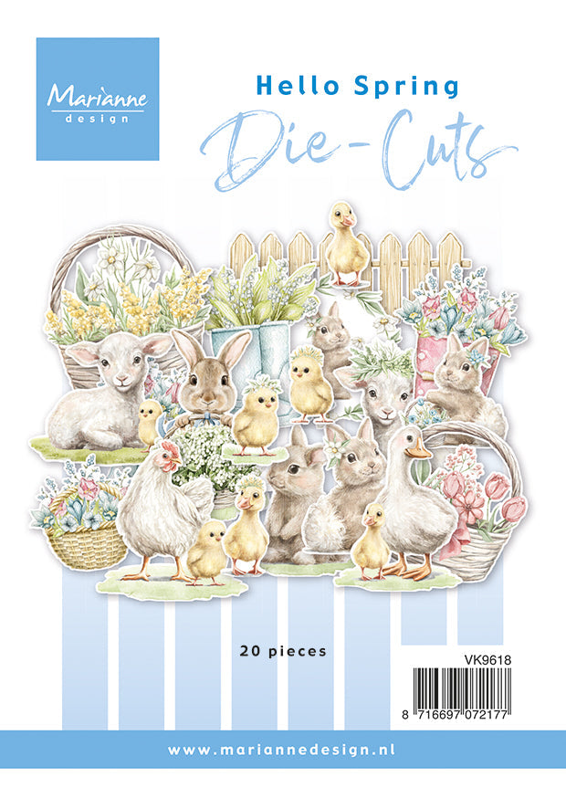 Marianne Design A6 Die-Cuts - Hello Spring