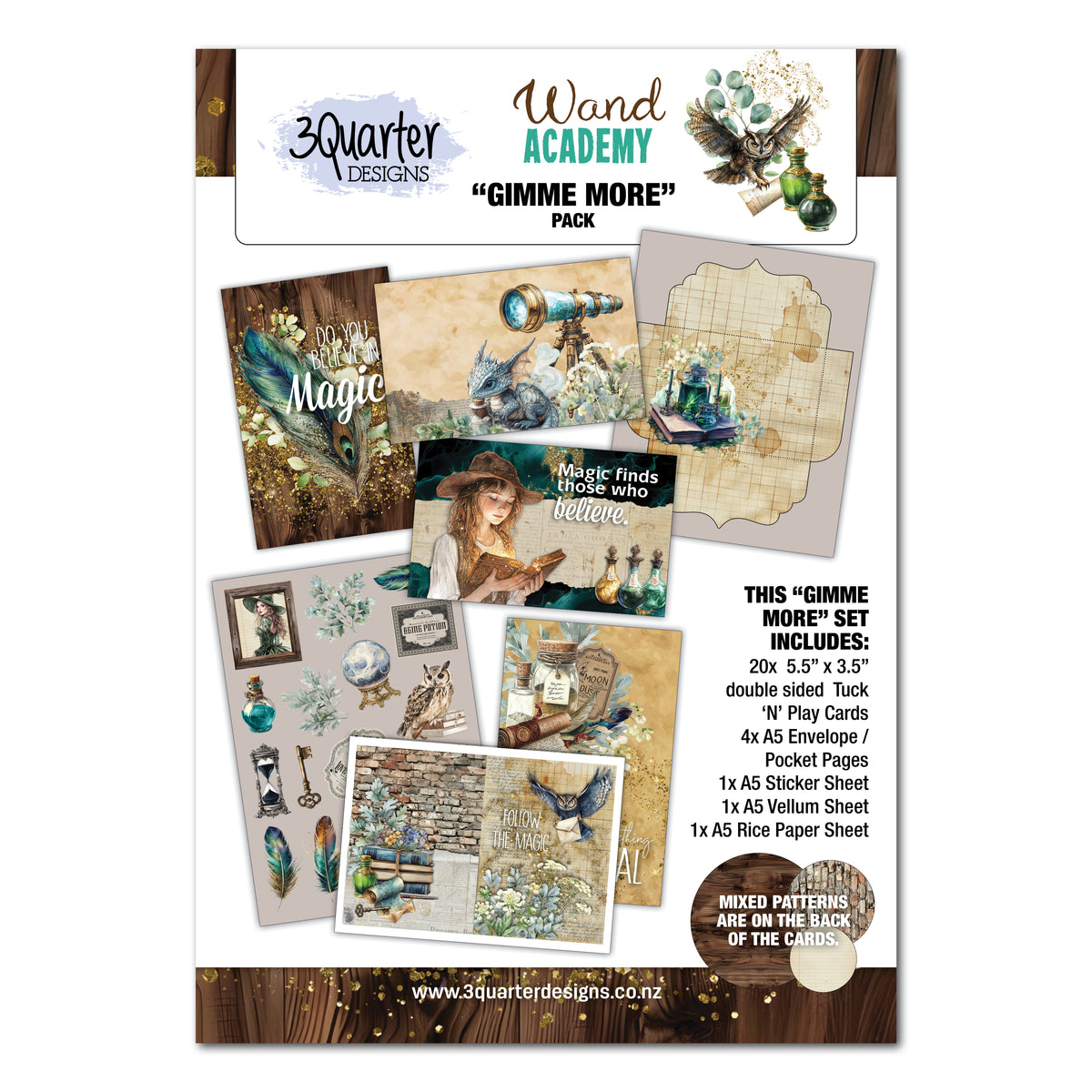 3Quarter Designs Wand Academy Gimme More Pack