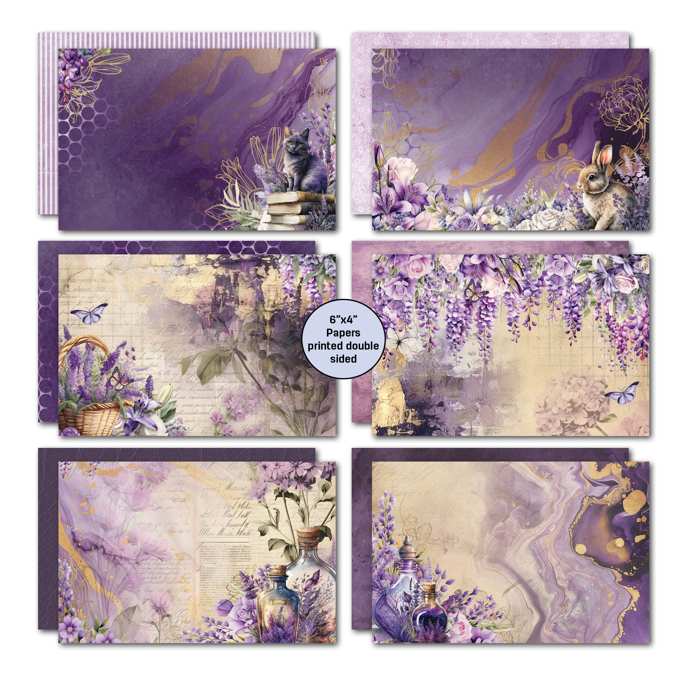 3Quarter Designs Lilac Euphoria 6x4 Card Pack