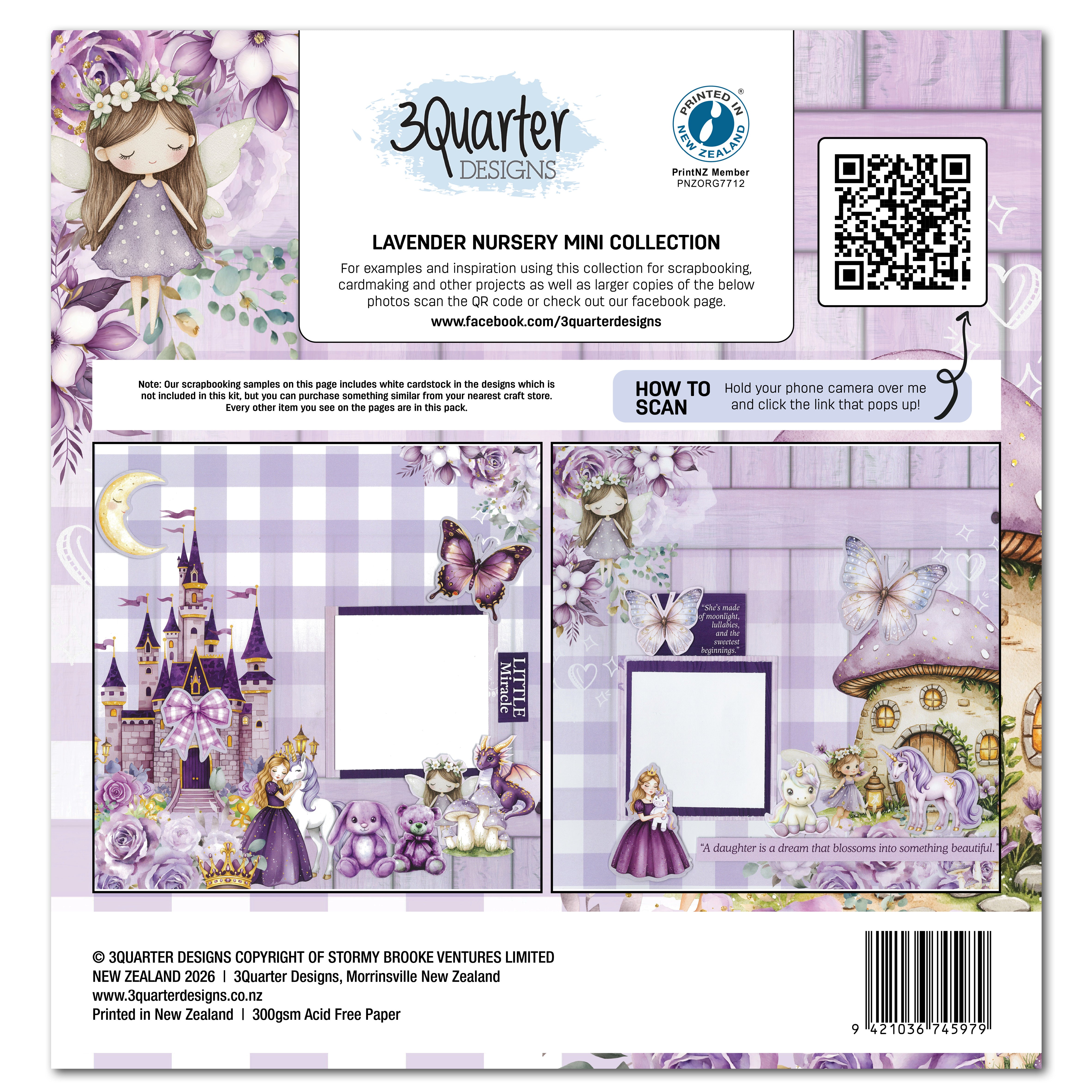 3Quarter Designs Lavender Nursery Mini 12x12 Collection
