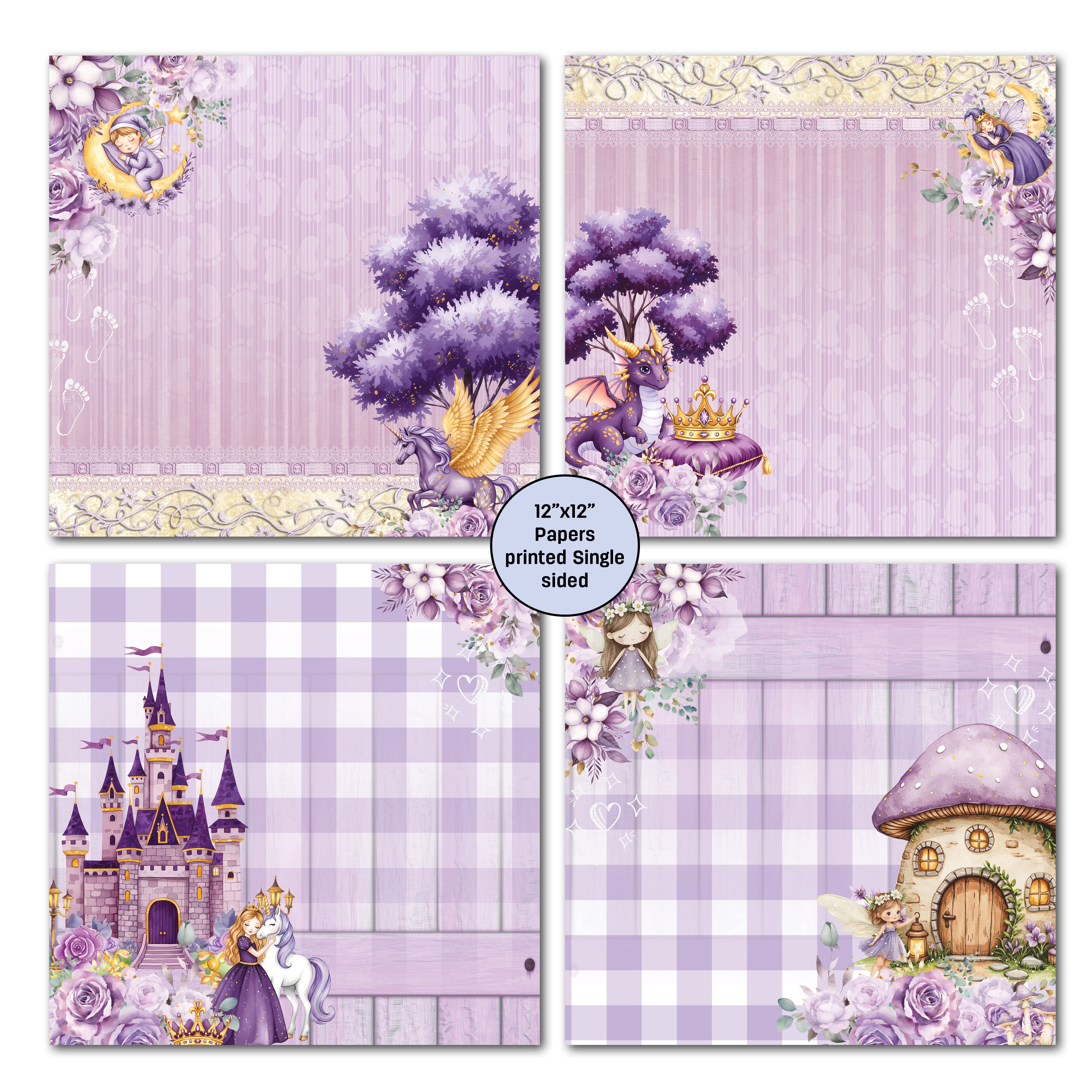 3Quarter Designs Lavender Nursery Mini 12x12 Collection