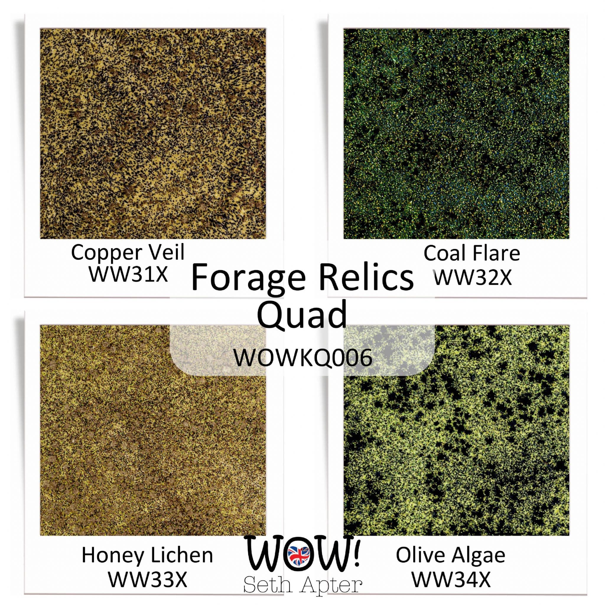 WOW! Embossing Powder - QUAD Foraged Relics - Inspired by Seth Apter