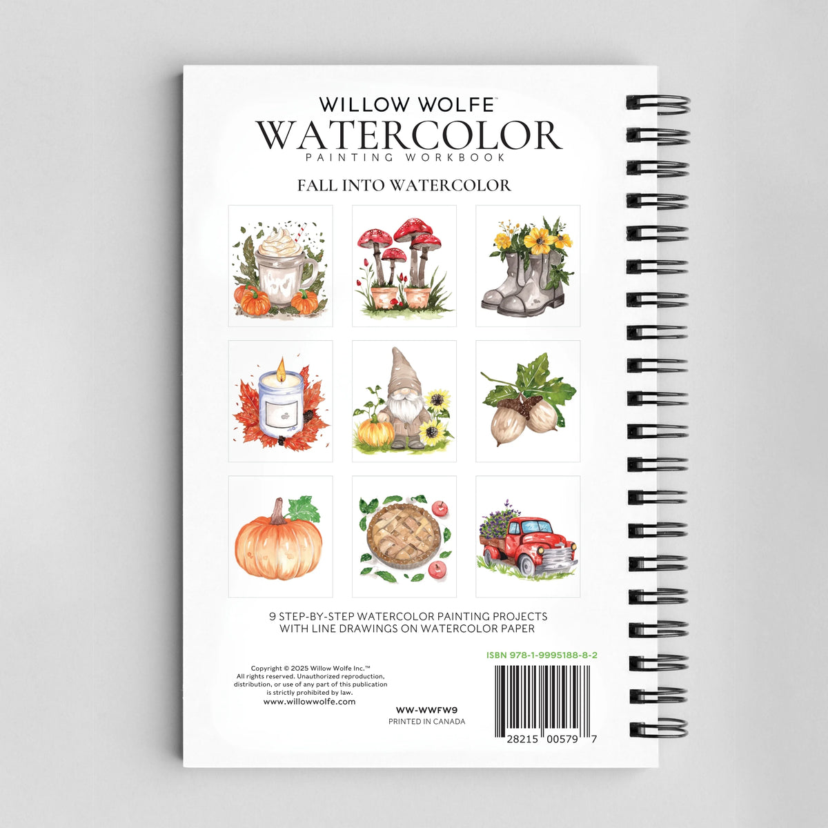 Willow Wolfe - Watercolor Workbook: Fall into Color by Willow & Nya Wolfe