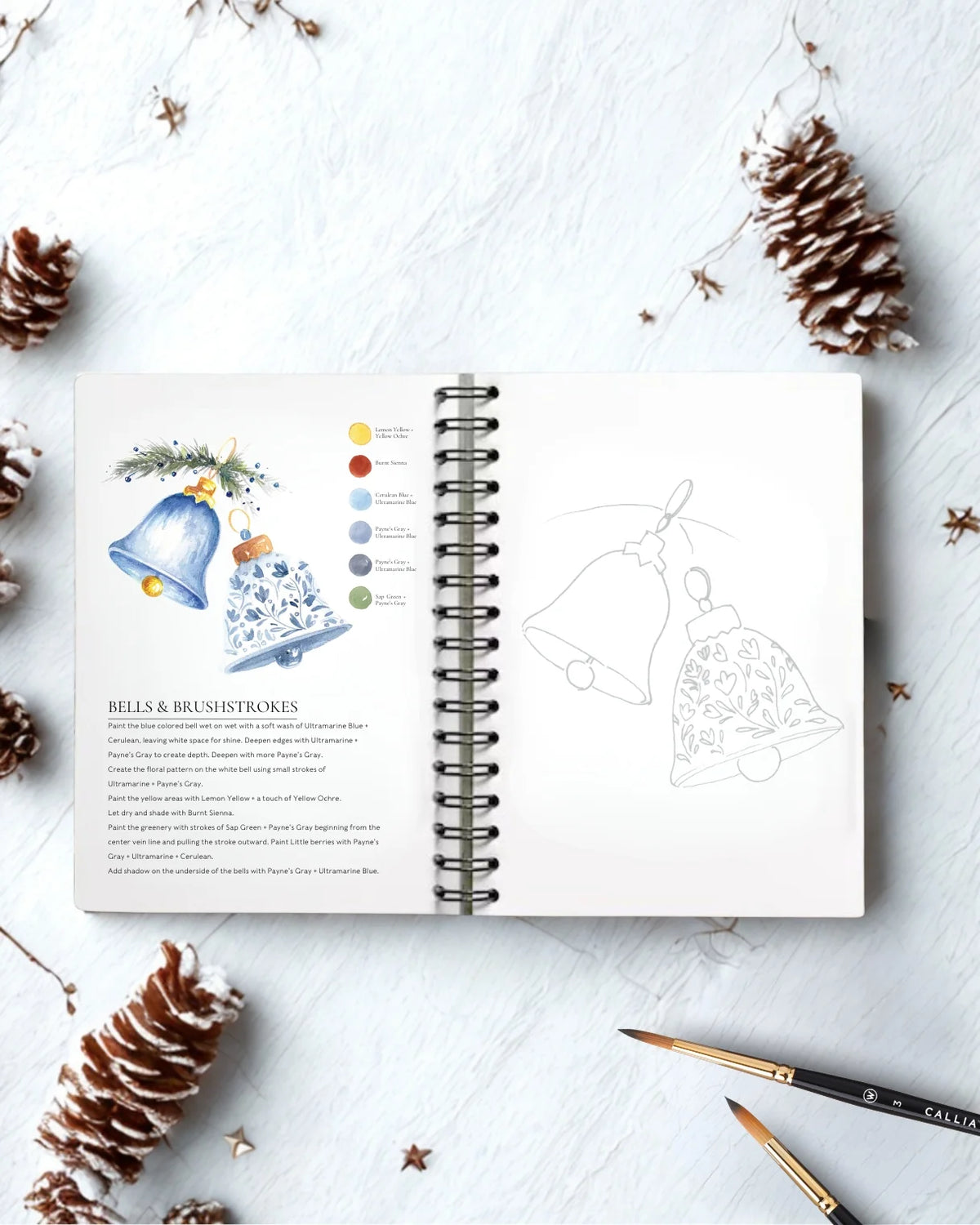 Willow Wolfe - Watercolor Workbook: Happy Holidays by Willow Wolfe