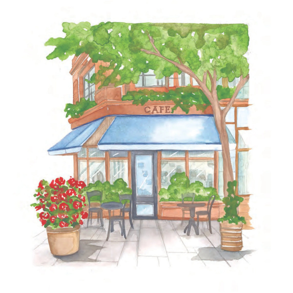 Willow Wolfe - Watercolor Workbook: Cozy Cafes by Willow & Nya Wolfe