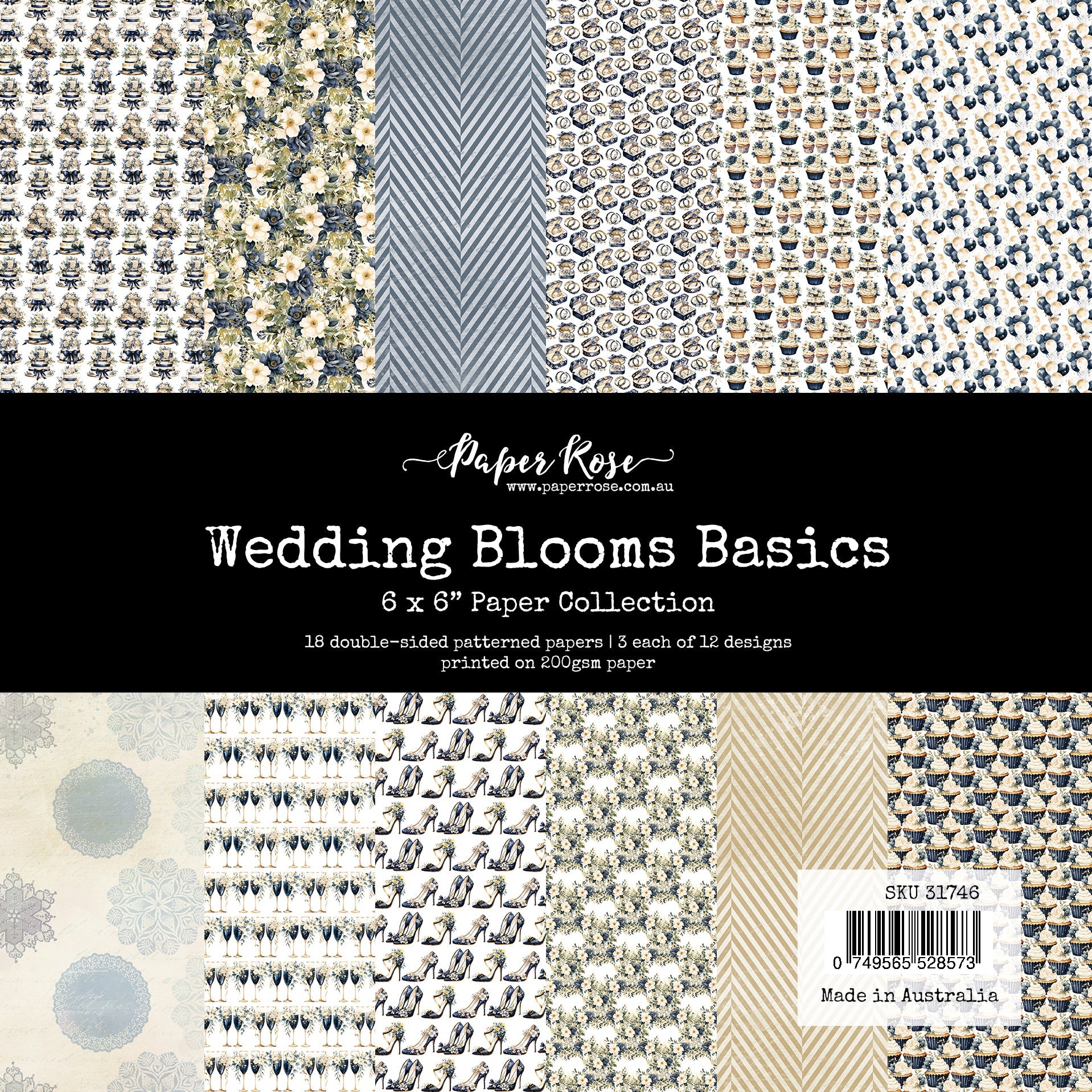 Wedding Blooms Basics 6x6 Paper Collection 31746