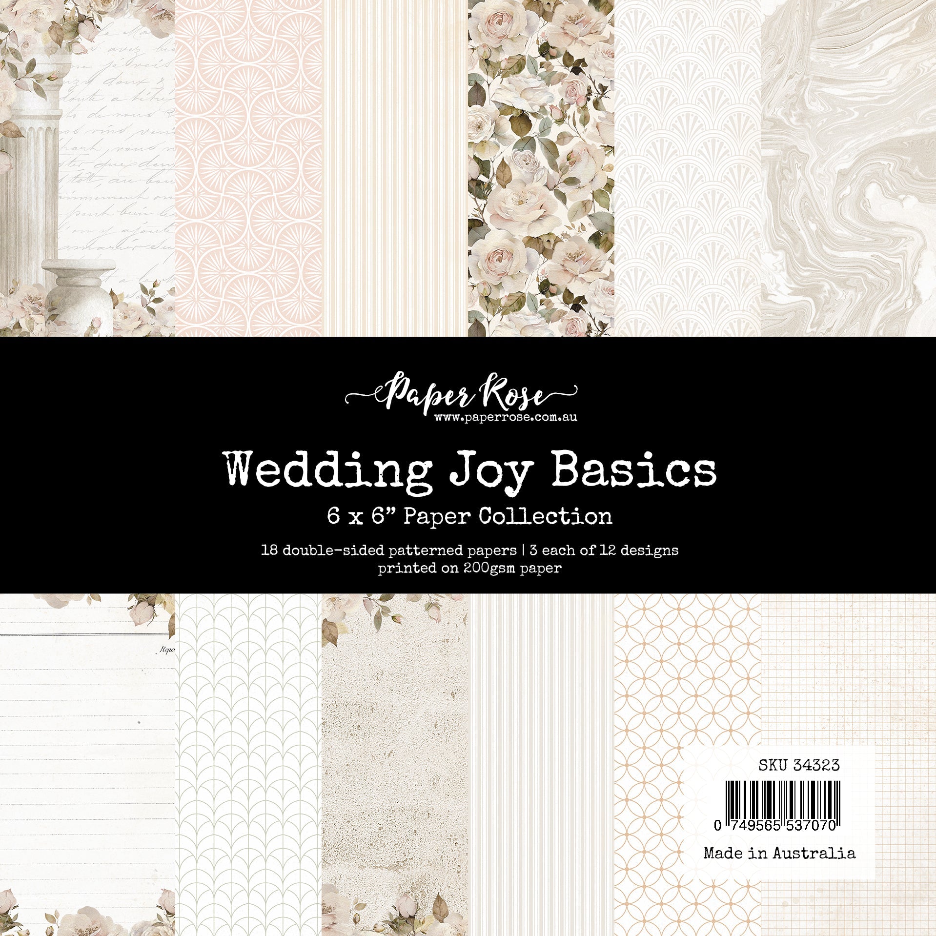 Wedding Joy Basics 6x6 Paper Collection 34323