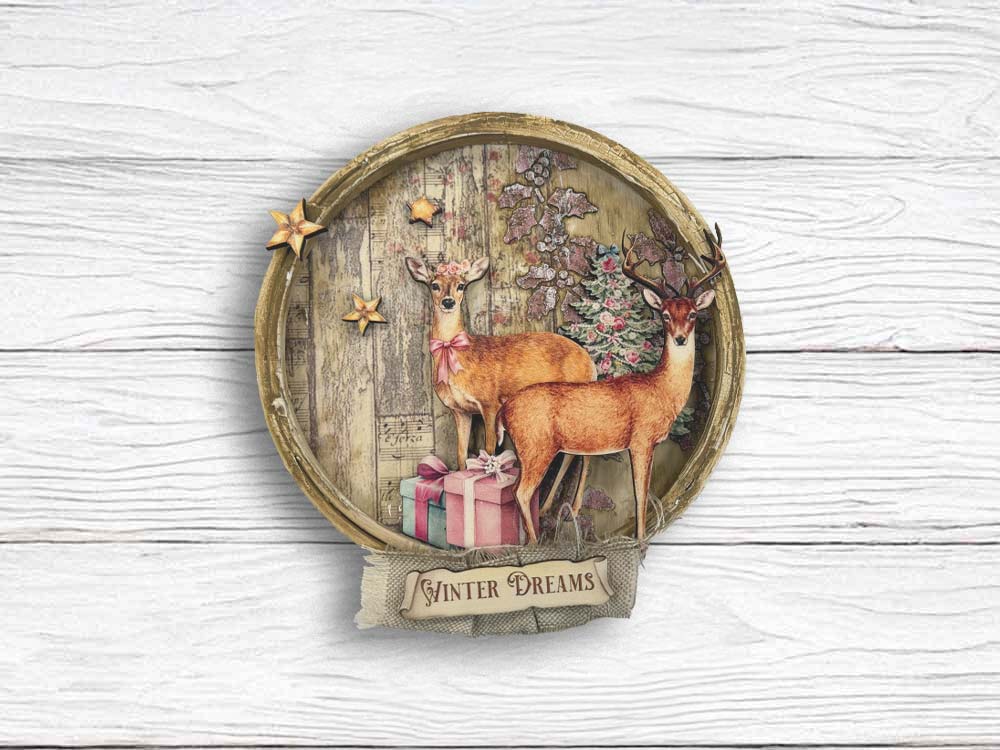 Printed Art Junk Journal Focus Points For Art And Craft A5 - Winter Magic