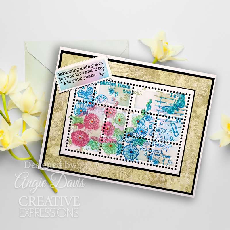 Woodware Clear Singles Postage Stamp Greetings 4 in x 6 in Stamp Set