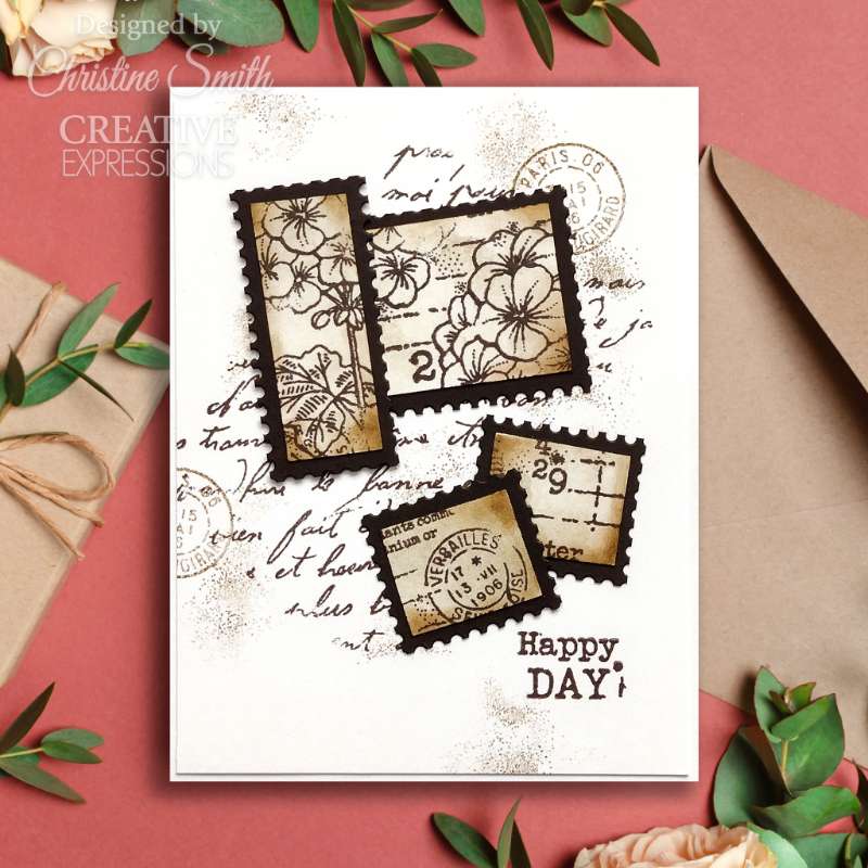 Woodware Clear Singles Flying Birds 4 in x 6 in Stamp Set