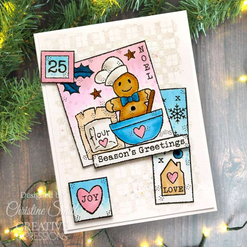 Woodware Clear Singles Winter Sampler 4 in x 6 in Stamp Set