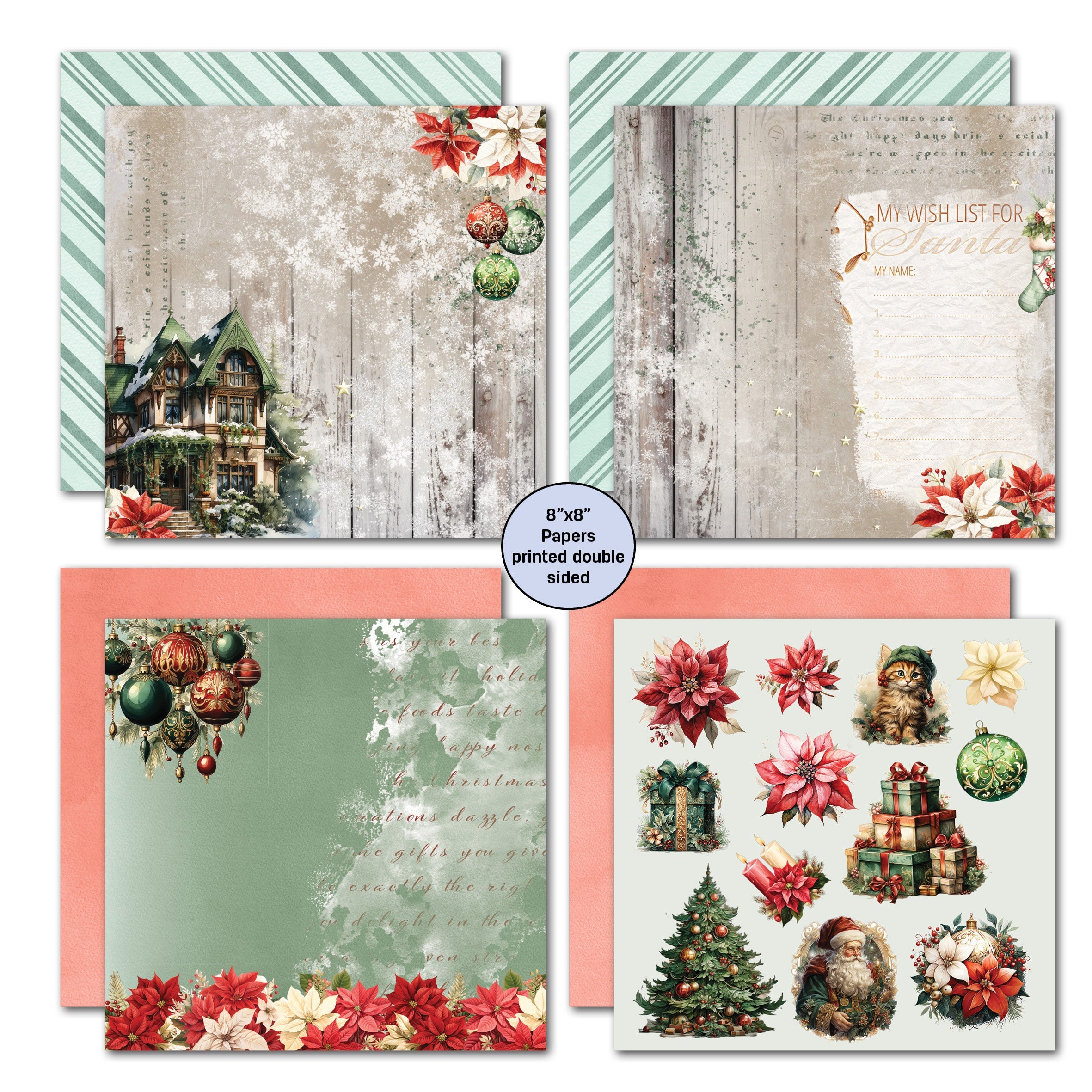 3Quarter Designs Xmas Magic 8x8 Paper Pack