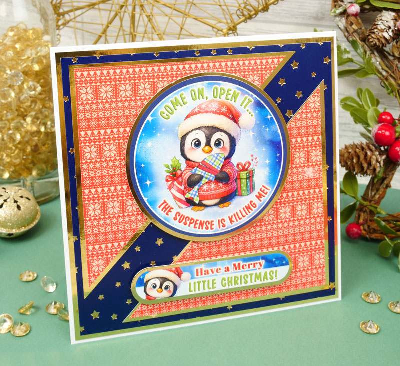 Christmas Crackers Foiled Edge-to-Edge Cardstock