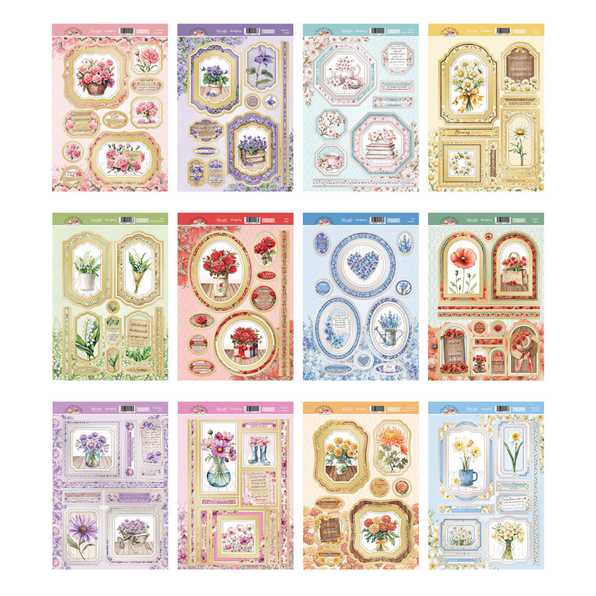 A Year of Flowers Luxury Card Topper Kit