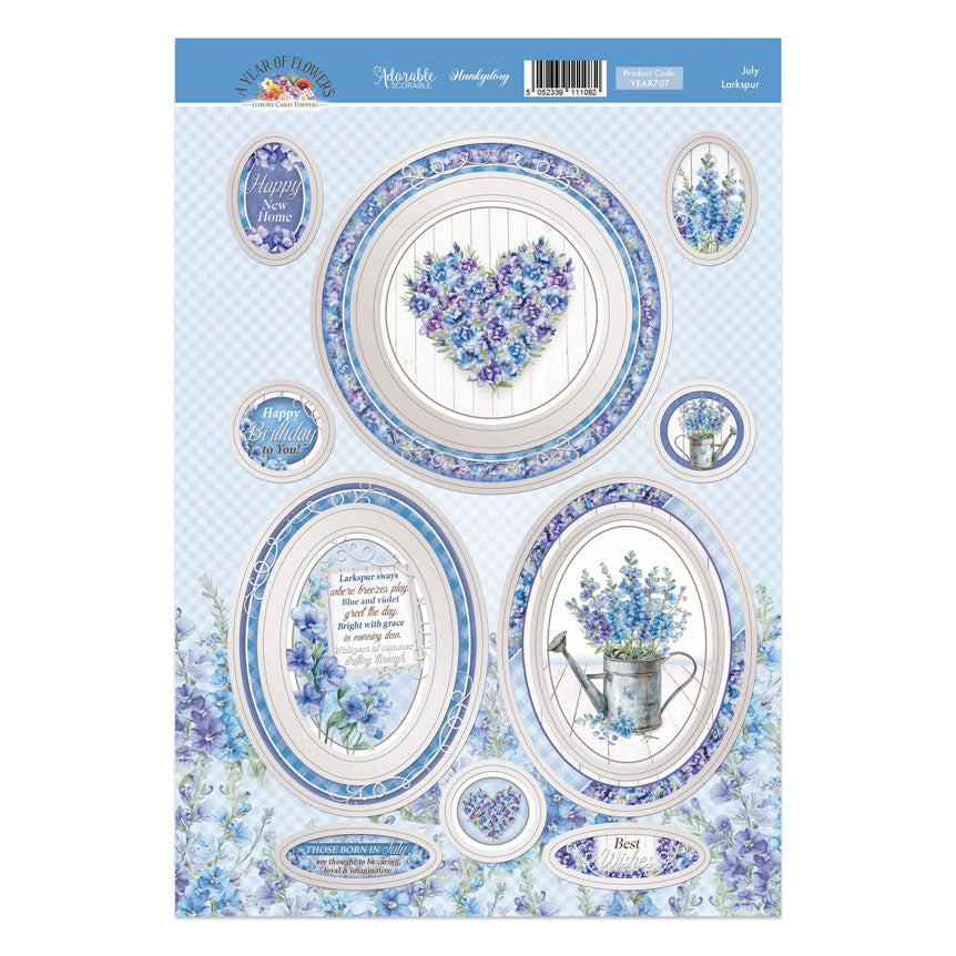 July - Larkspur Luxury Topper Sheet