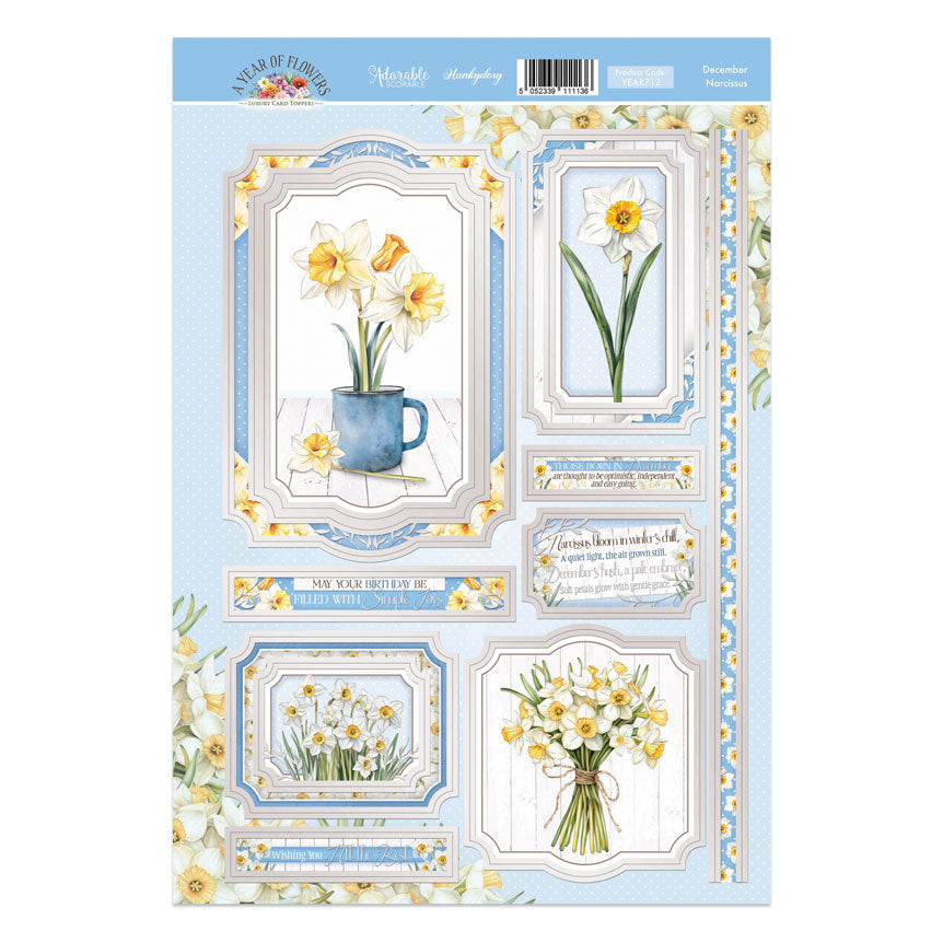 December - Narcissus Luxury Topper Sheet