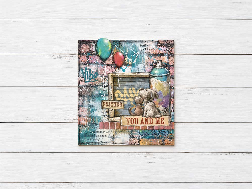 Art Journaling Selection Large - Furry Friends 2