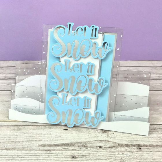 Snowfall Acetate Stepper Cards