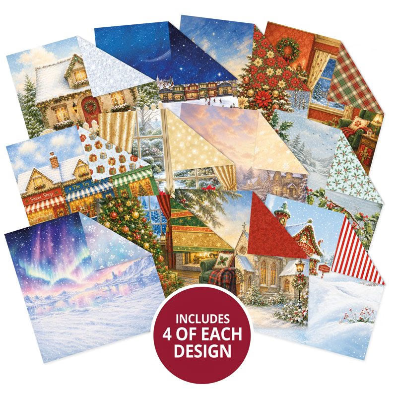 Brilliant Backgrounds - It's Beginning to Look a Lot Like Christmas 8" x 8" Paper Pad