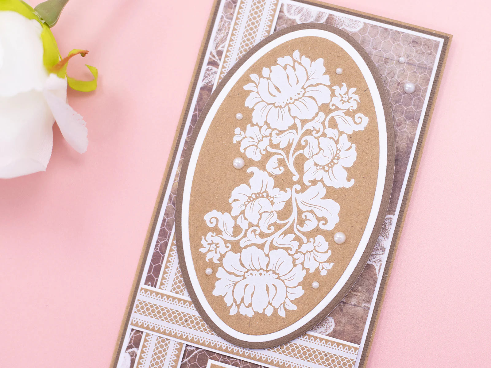 Sara Signature Antique Lace - 6" x 6" Embellishment Rub Ons