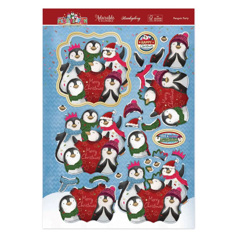 Penguin Party Luxury Topper Set