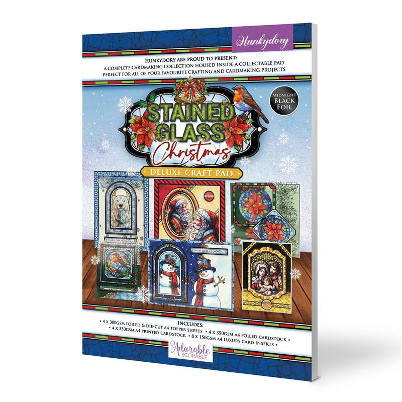 Deluxe Craft Pads - Stained Glass Christmas