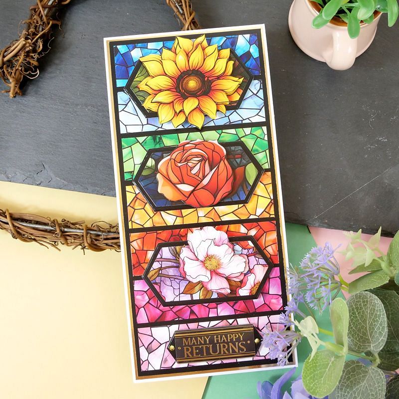 Duo Design Paper Pads - Stained Glass & Cracked Glass