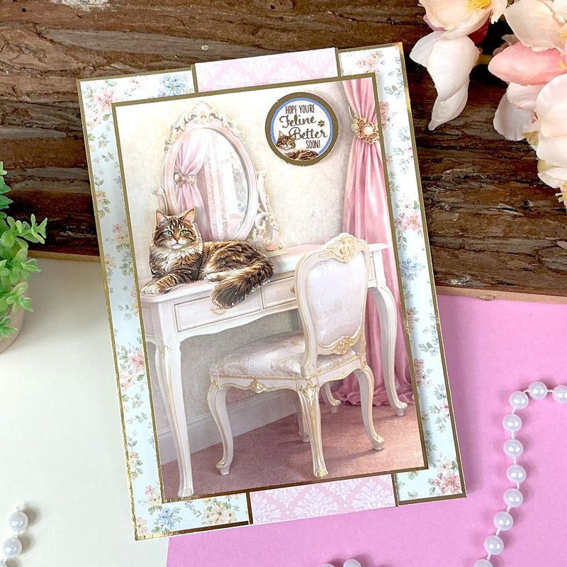 Maine Coon & Tabby Kitten Decoupage Topper Sheet