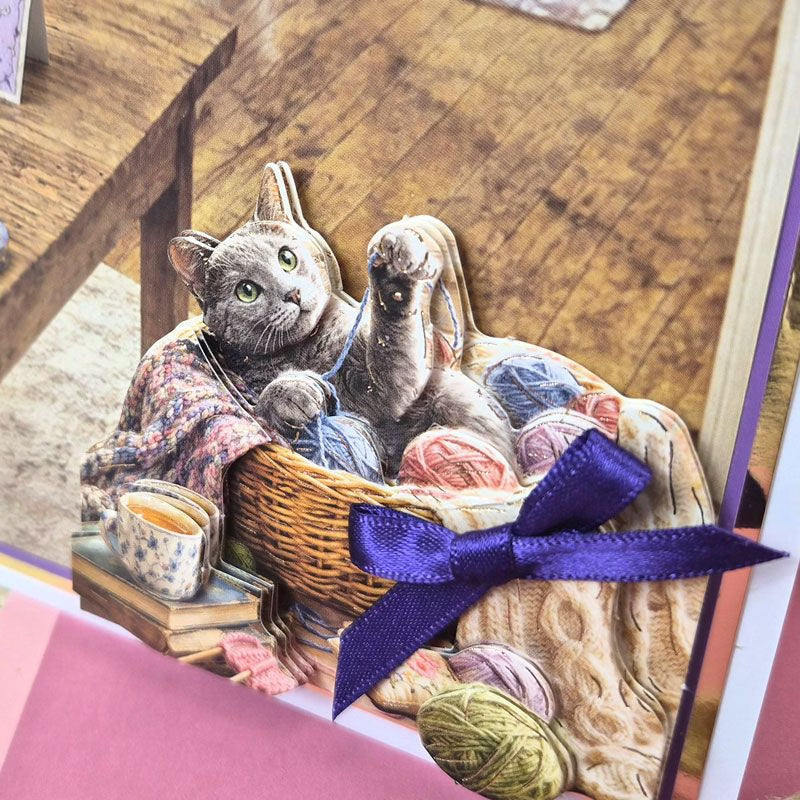 Russian Blue & Russian White Decoupage Topper Sheet