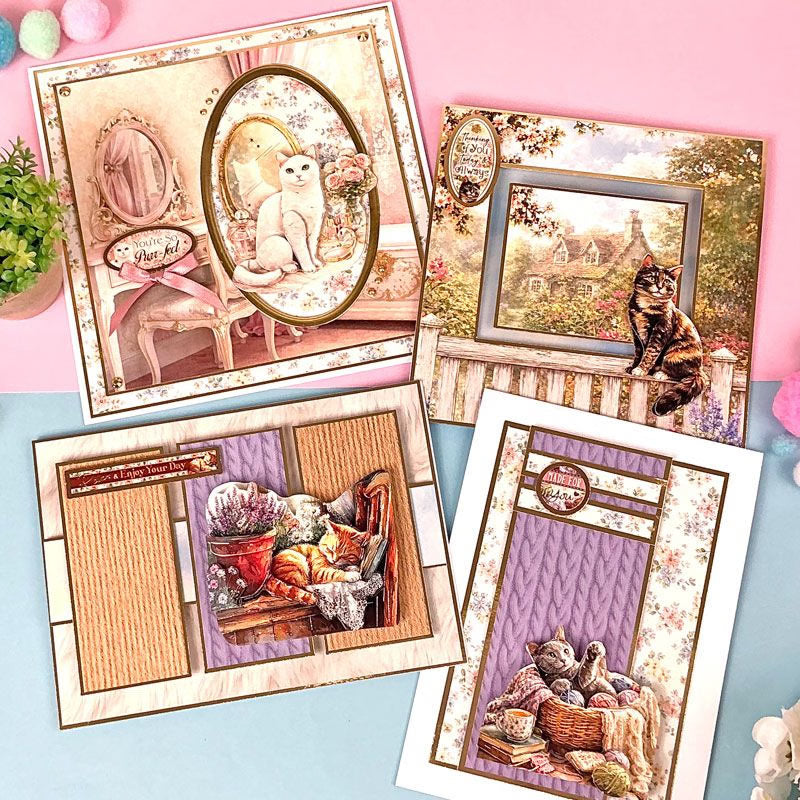 Cat Tales Decoupage Topper Collection