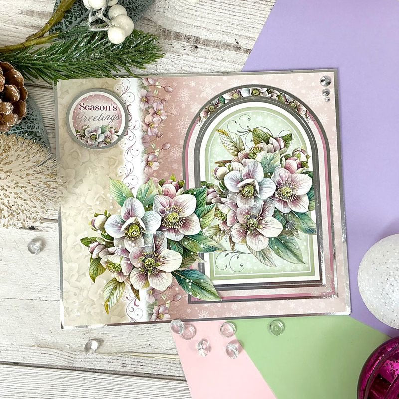 Christmas Roses Luxury Topper Set