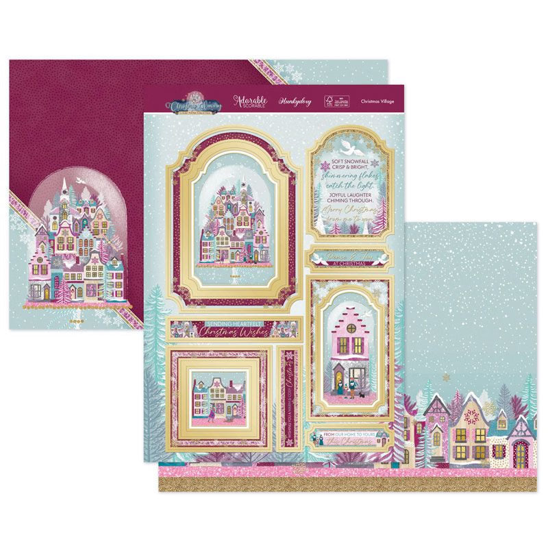 Christmas Village Luxury Topper Set