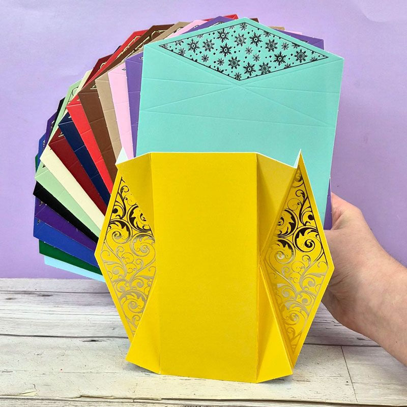 Festive Foiled Fan Card Blanks